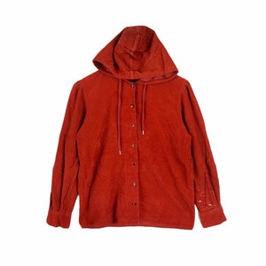 ¡¡¡raro!!! El famoso diseñador JUNIOR GAULTIER de Jean Paul Gaultier Acid Wash Corduroy Design Hoodie Jumper Tamaño 164