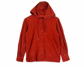 ¡Excepcional! Sudadera con capucha de pana con lavado ácido del famoso diseñador JUNIOR GAULTIER de Jean Paul Gaultier, talla 164.