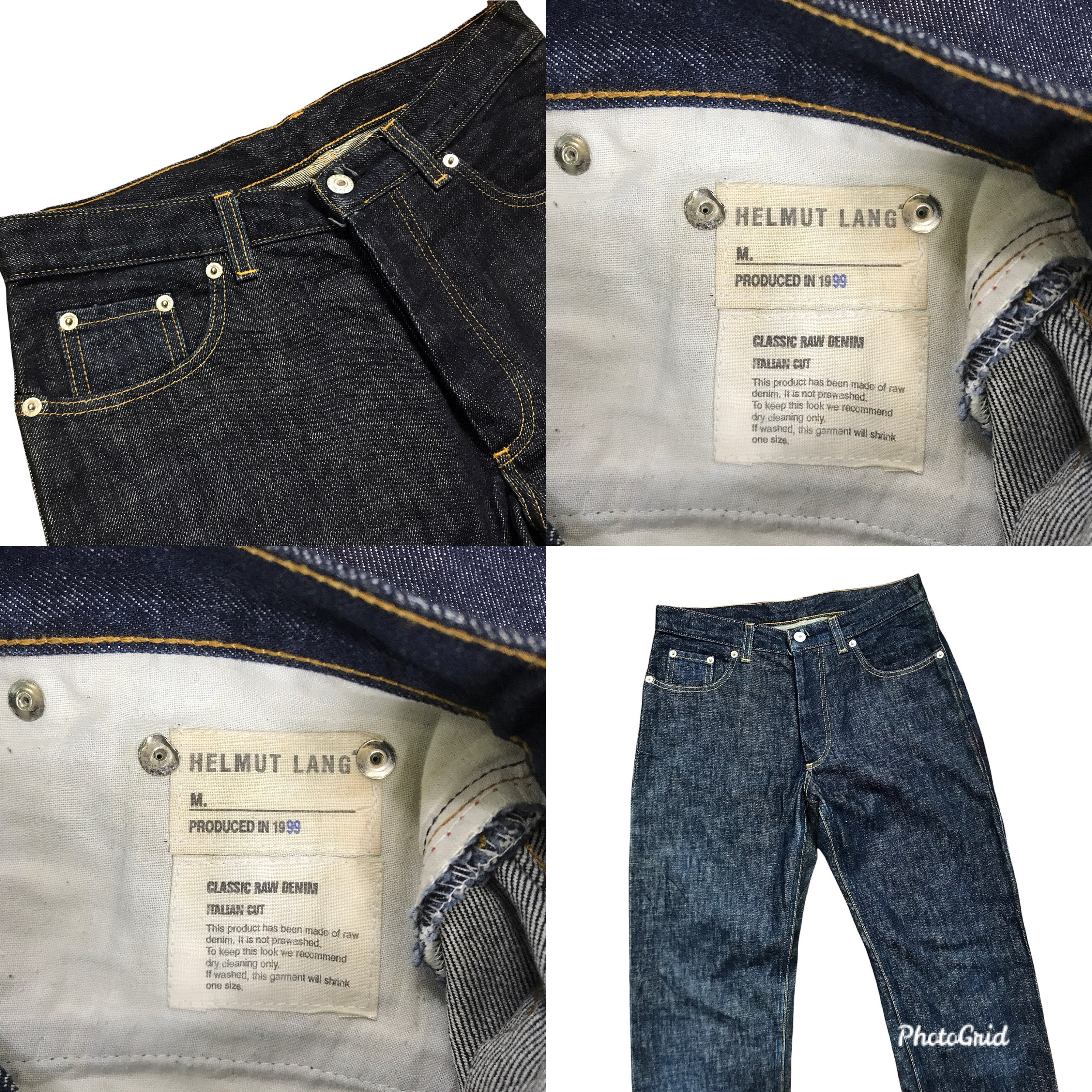 裾幅約225cmHELMUT LANG Denim made in Italy