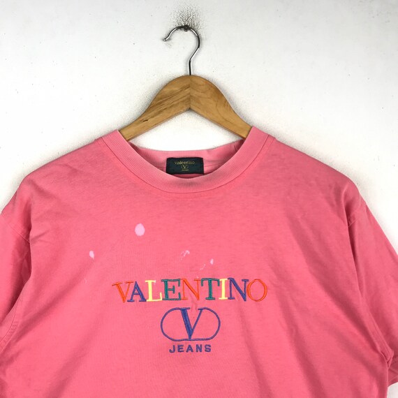 Rare!!! Vintage Italian Designer VALENTINO JEANS Embroidery