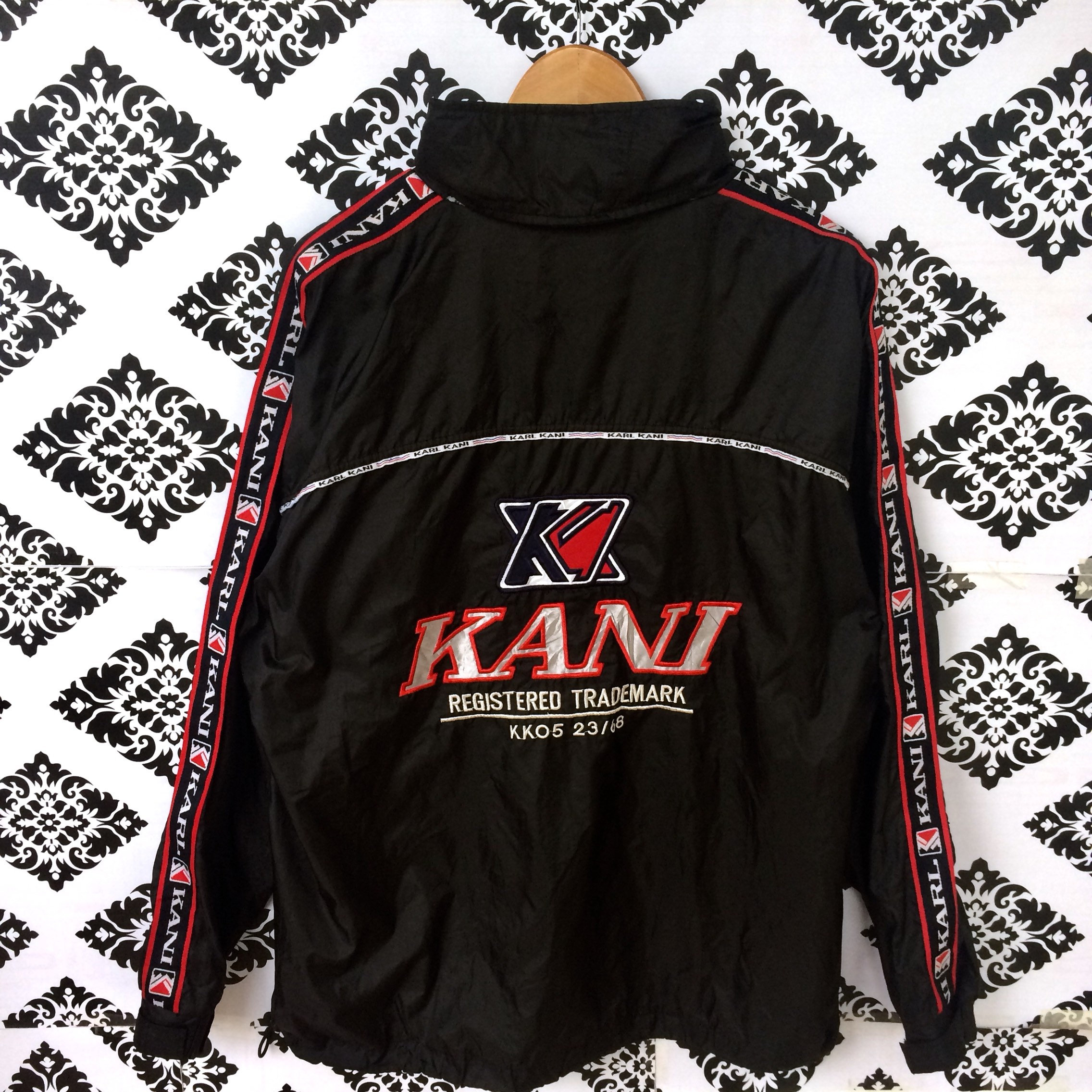 Rare!!! Vintage KARL KANI SIDETAPE Big Logo Embroidery Rare!!! Vintage KARL KANI SIDETAPE Big Logo Embroidery