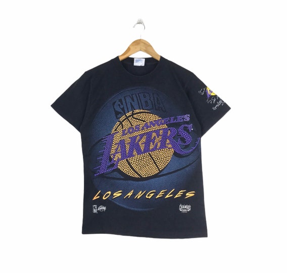 Vintage LA Lakers 1987 World Champ T Shirt NBA Caricature T 