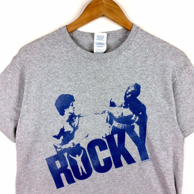 Rare!! The Famous ROBERT ROCKY BALBOA The Italian Stallon Rocky Film Series T-Shirt Medium Size