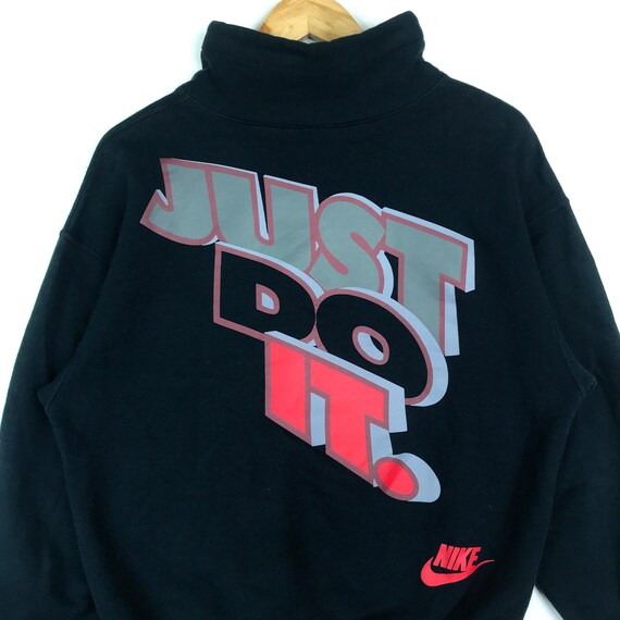 black and red just do it hoodie