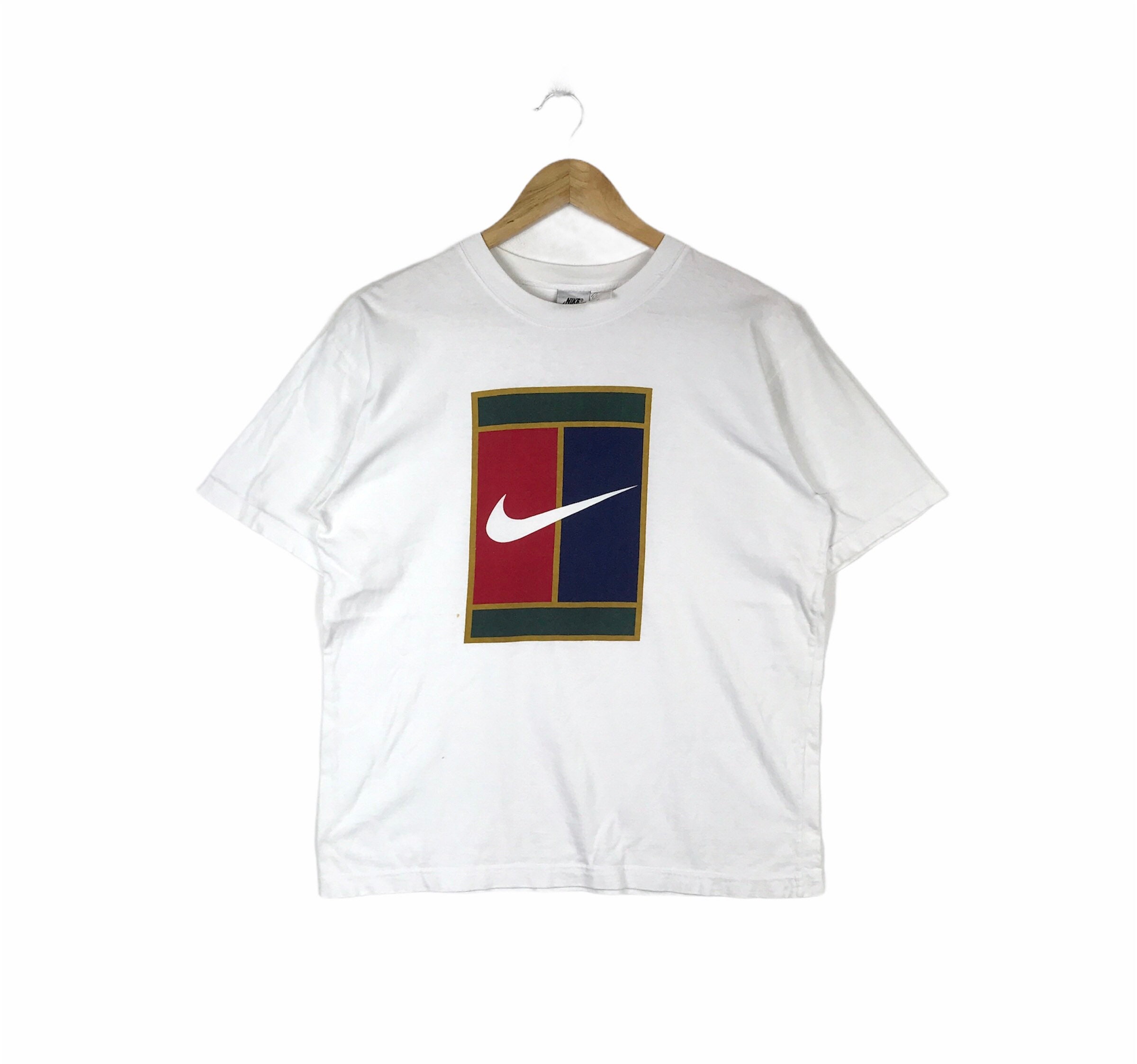 De neiging hebben Aanpassingsvermogen Inhalen Tennis Vintage NIKE CHALLENGE COURT Tennis Big Logo Printed - Etsy