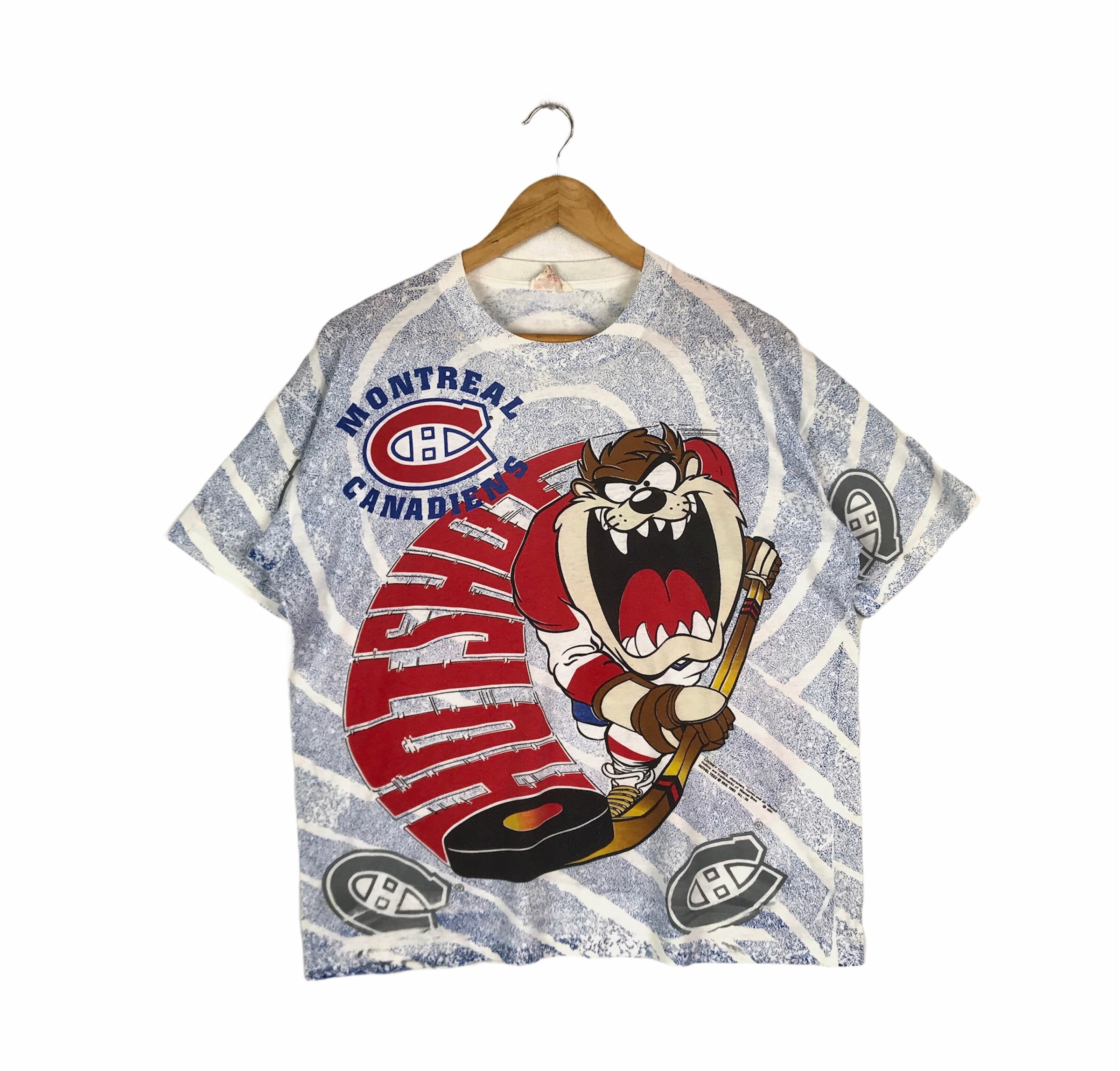 American Animated Sitcom!!! Vintage Nhl 1993 LOONEY TUNES TAZMANIA