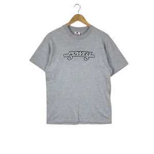 スケートボード 90's powell logo T black original 90's powell logo T black original スケートボード