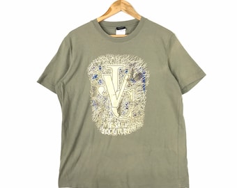 Rare!!! The Famous VERSUS VERSACE ITALY Jvc Logo T-Shirt Made In Italy Large Size
