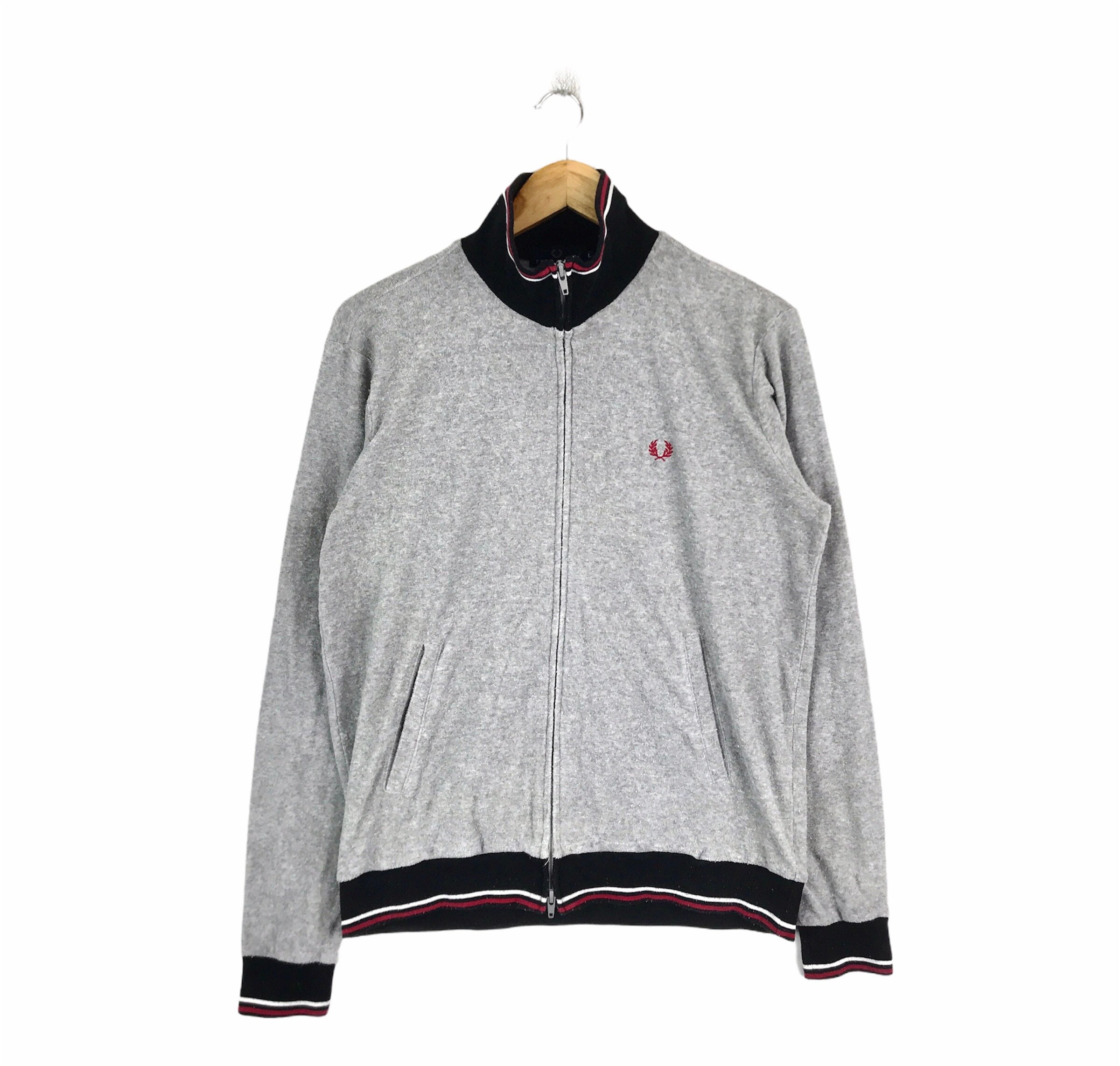 Rare Vintage Casual Brand HOOLIGAN FRED PERRY Jaspo All English Fully Zipper Fleece Sweater Large Size Etsy Israel