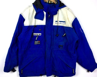 ellesse アノラックジャケット イエロー/ブルー Vintage ellesse italy anorak hoodie | 古着屋 grin days