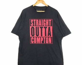 ¡Hip hop americano! Camiseta vintage de "STRAIGHT OUTTA COMPTON" de Nwa Eazy Dre Cube Ren Yella, talla extragrande, fabricada en EE. UU.