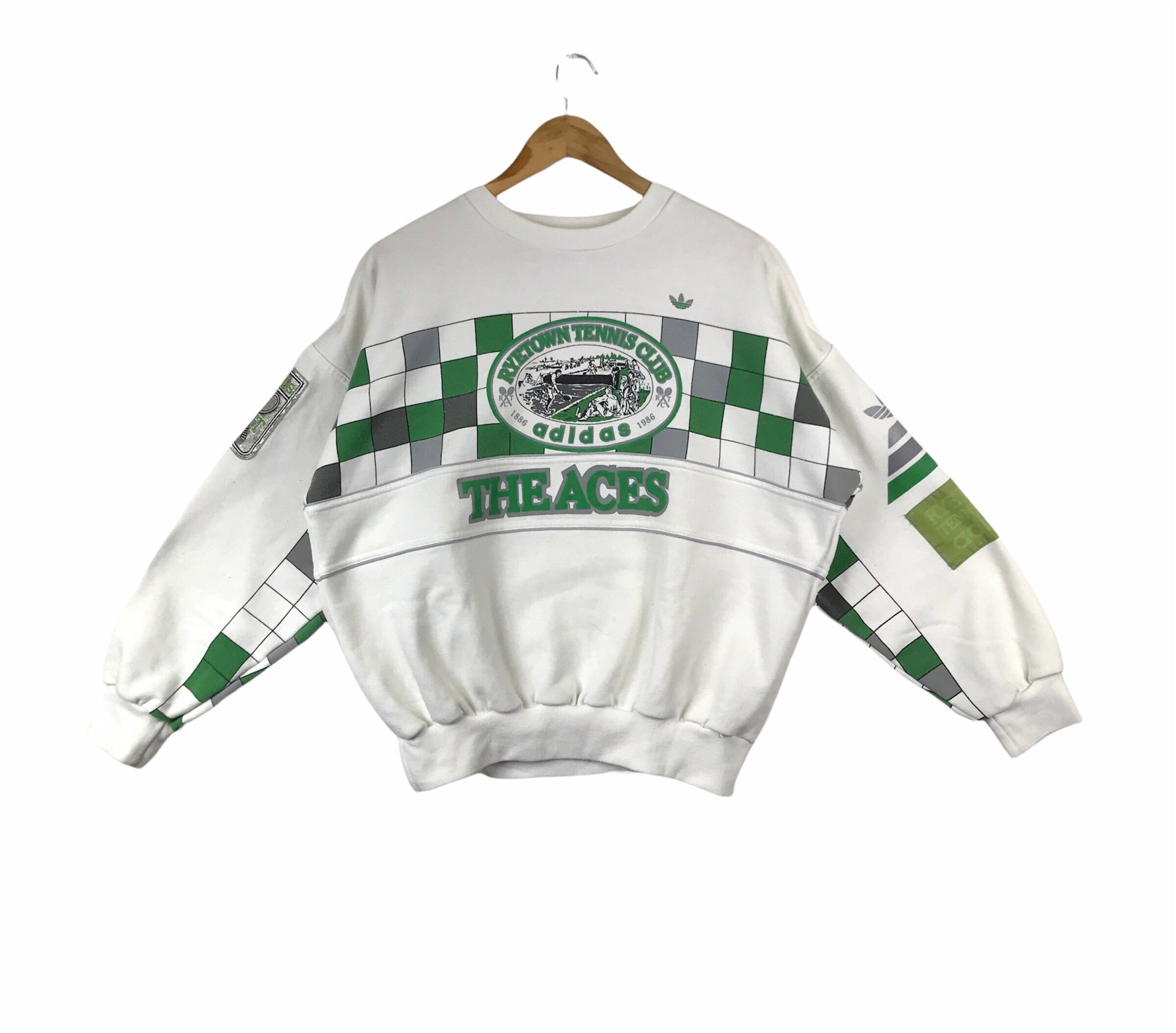 80s Sportswear!!! Vintage 1986 ADIDAS RYETOWN TENNIS Club the Aces 
