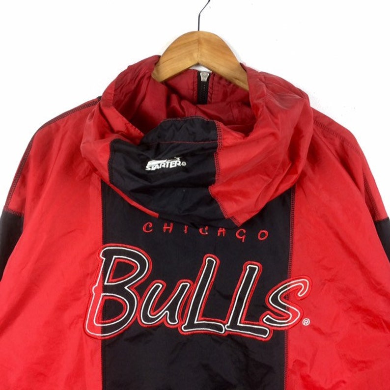 Raro Vintage Starter NBA CHICAGO BULLS Windbreaker Etsy España
