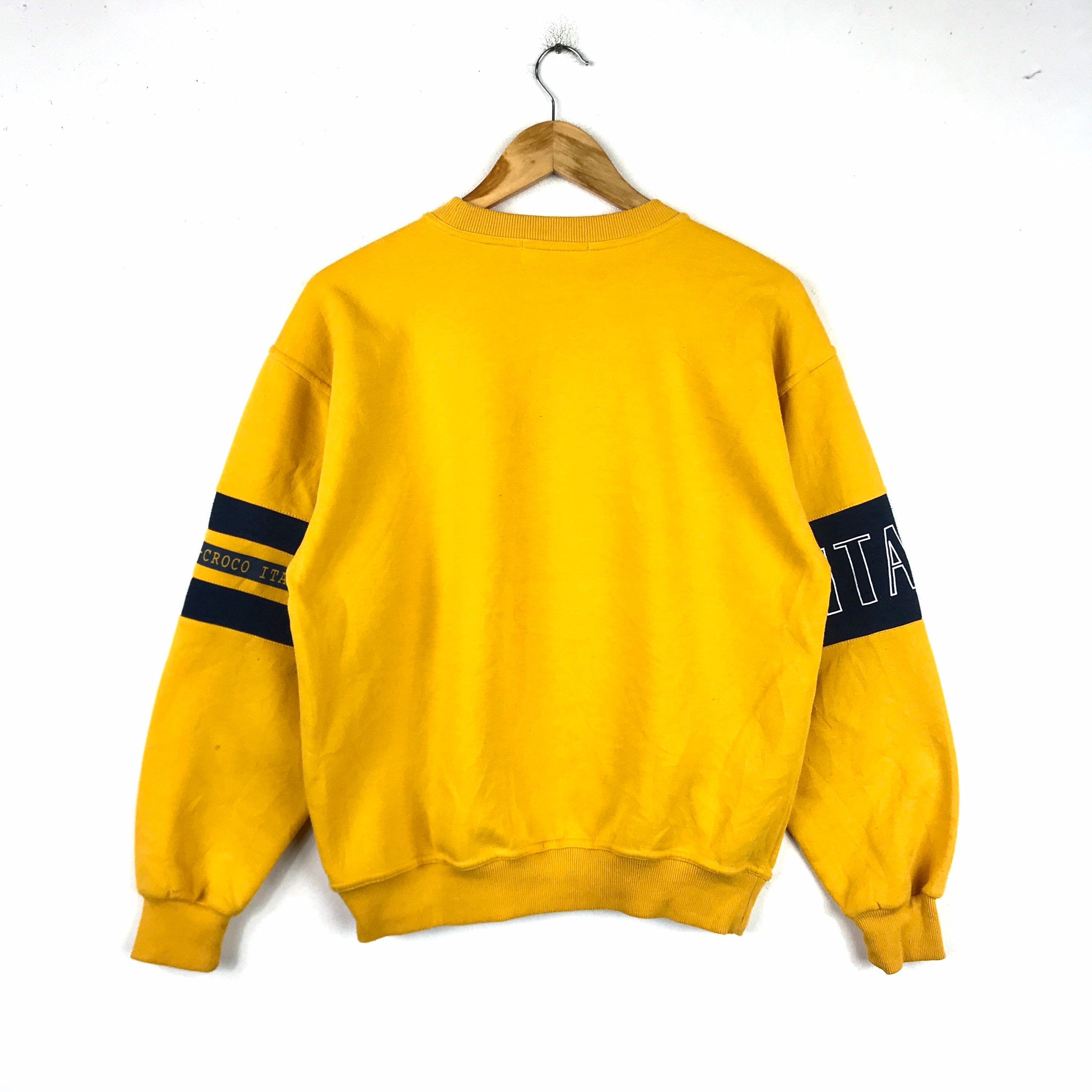 Rare Made in Italy!!! Vintage COCCO CROCO ITALY Big Logo Crewneck