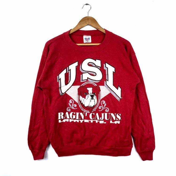 W Republic Apparel University of Louisiana UL Lafayette Ragin Cajuns College T-Shirt Red, XX-Large