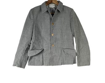 Por Rei Kawakubo!!! AD2001 Robe De Chambre COMME Des GARCONS Hecho en Japón Abrigo Blazer Tamaño grande