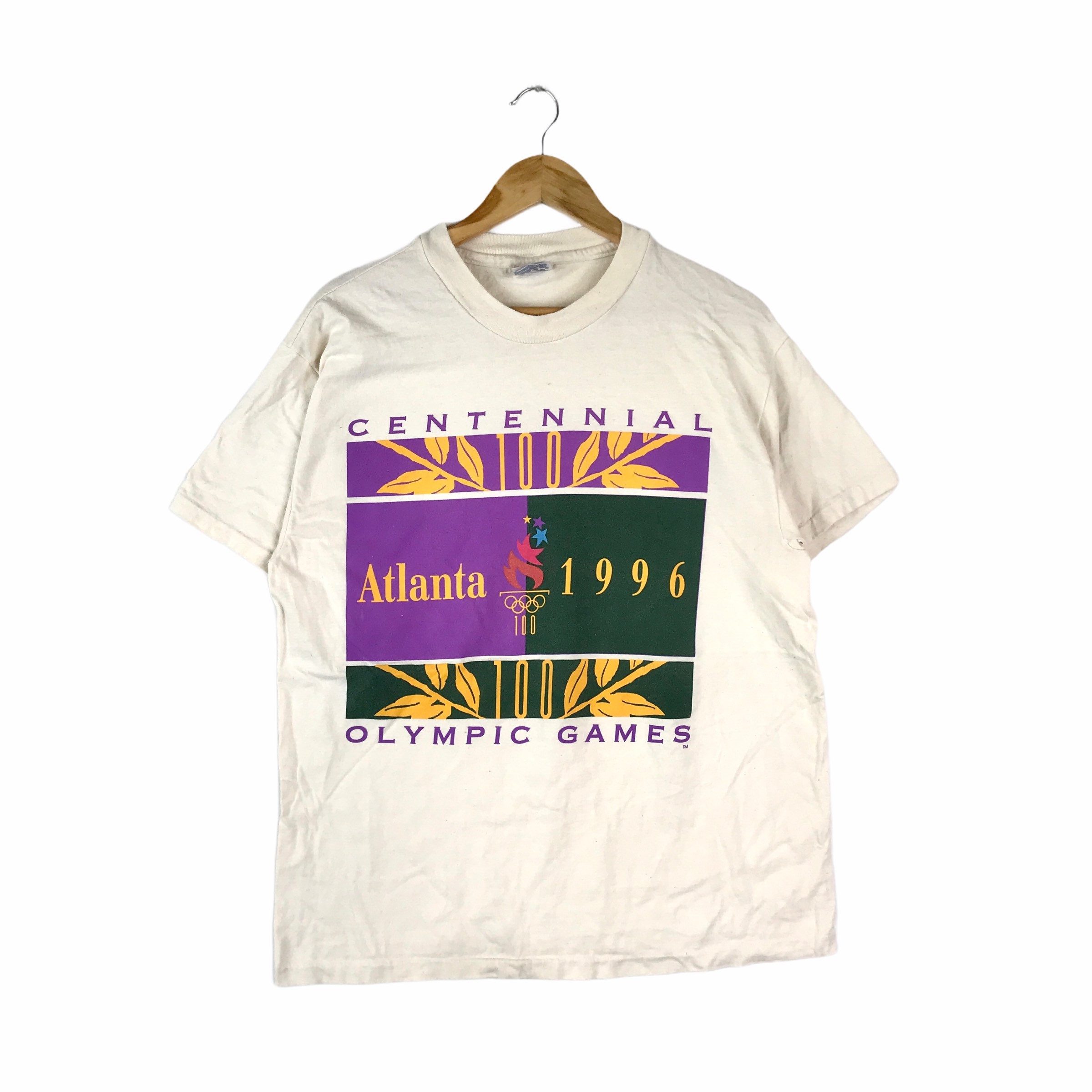 Rare!!! Vintage 1996 ATLANTA CENTENNIAL OLYMPIC Games T-shirt