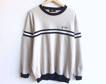 Since 1896! REGATTA CLUB small logo sweatshirt beige colour large size