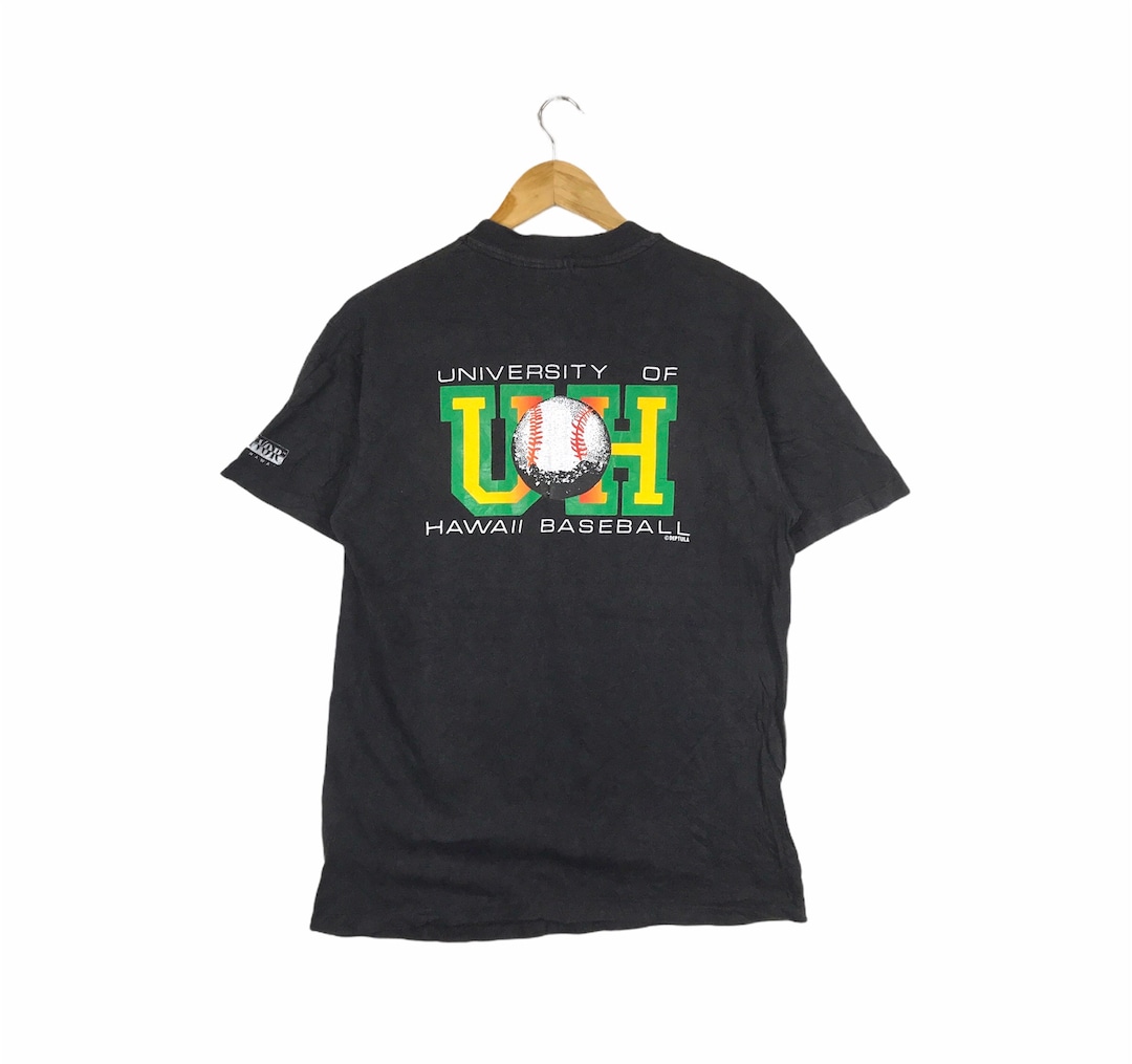 Baseball!!! Vintage UNIVERSITY of HAWAII BASEBALL Honolulu T-shirt
