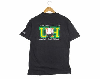 Baseball!!! Vintage UNIVERSITY of HAWAII BASEBALL Honolulu T-shirt