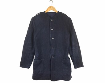 Yohji Yamamoto Wool Gabardine Long Coat - Y's for Men - Japanese