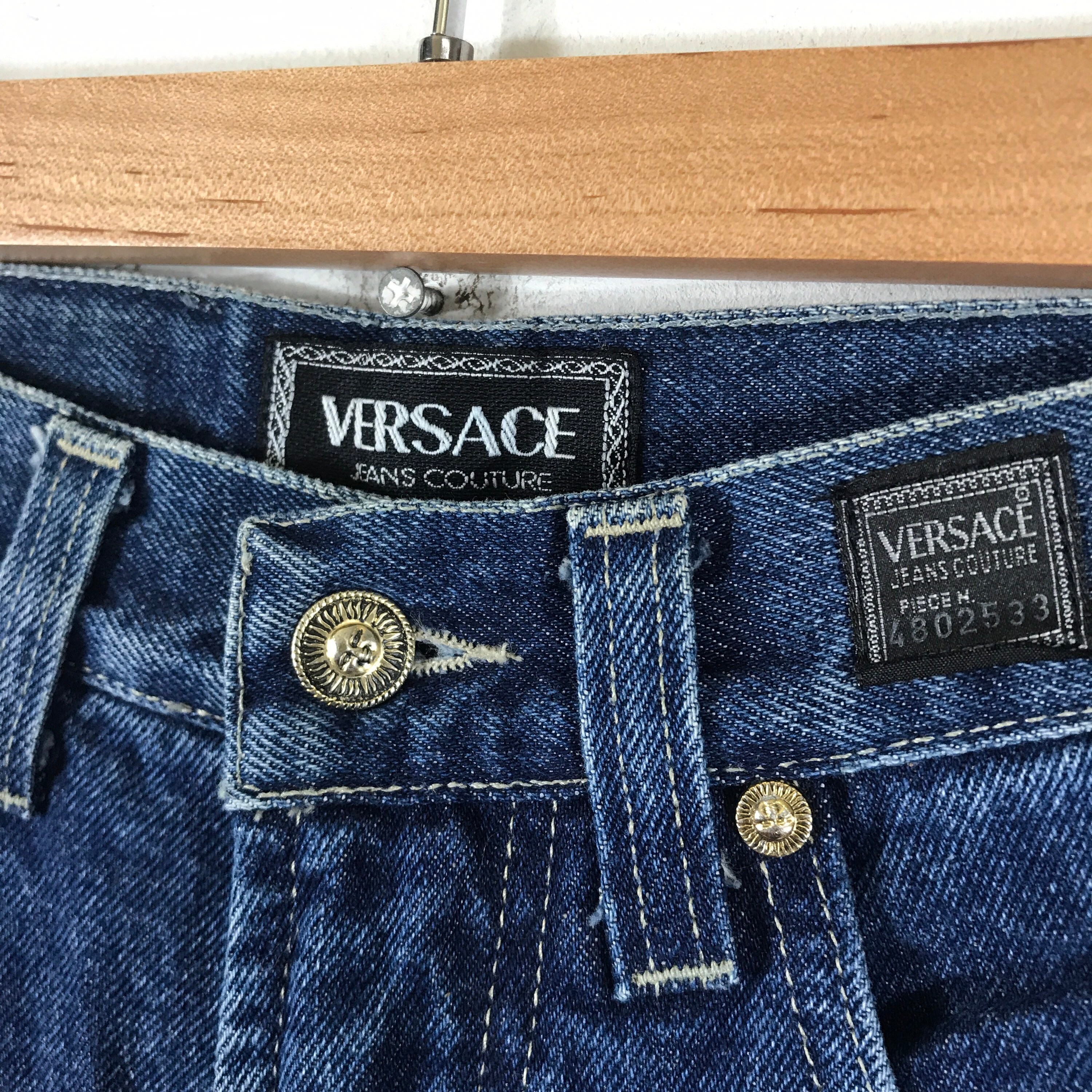 【希少】VERSACE JEANS COUTURE メデューサ Luxury!!! Vintage VERSACE JEANS COUTURE Medusa Made in Italy