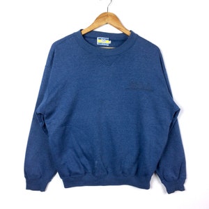 Rarität!!! Jahrgang Universität von Kalifornien LA Los Angeles Uni Rundhals Sweatshirt blau mittlerer Größe