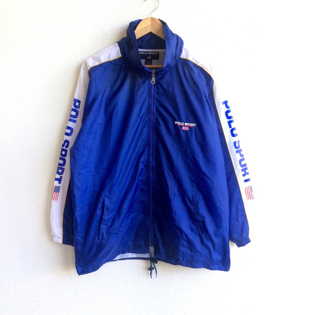 Polo by RalphLauren USA製 Windbreaker XL Vintage Ralph Lauren Jacket Mens XL Red Polo Sport