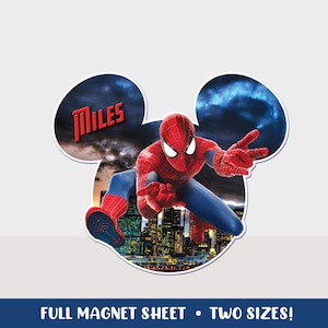 Disney Cruise Magnet, Spiderman Magnet, Peter Parker Spiderman Cruise Door Magnet, DCL Magnet, Avengers Magnet