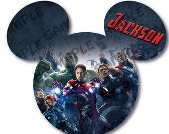 CAPT Marvel Minnie Ears! Iron-On OR Magnet