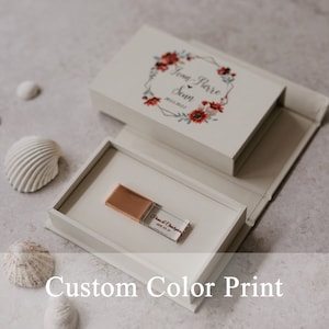 Custom color print on USB or box