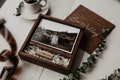 4x6 wood print box | 4x6 photo box for photos and USB drive (15x10 cm photo packaging) product logo
