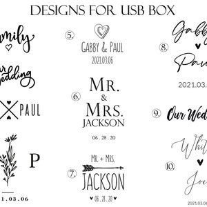 10 USB boxes with wooden 3.0 USB flash drive optional USB box with decorative moss filling image 8