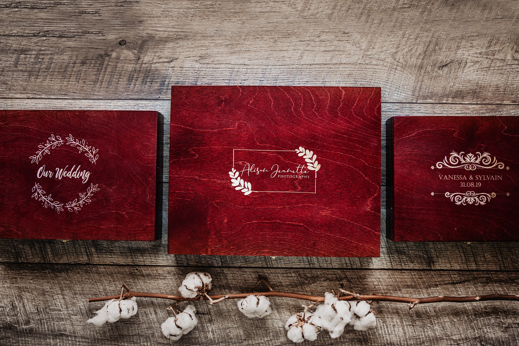 8x10 Wedding Album Box Mahogany 25x20 Cm Photo Album Box Etsy