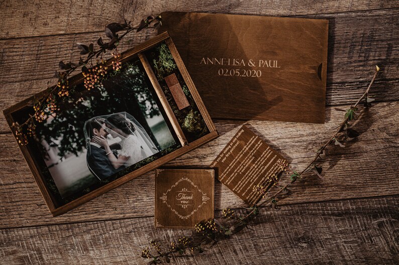 8x10 Vintage Wedding album box 8x10 photo box for photos and Etsy