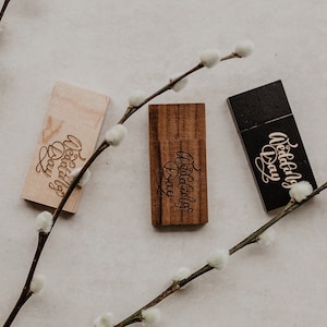Wedding USB flash drive 3.0 | 8gb - 16gb - 32gb Custom Thumb Drive | Personalised Flash Drive (optional)