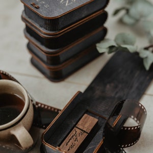 USB presentation box and USB flash drive Wooden USB box with custom usb stick optional Black