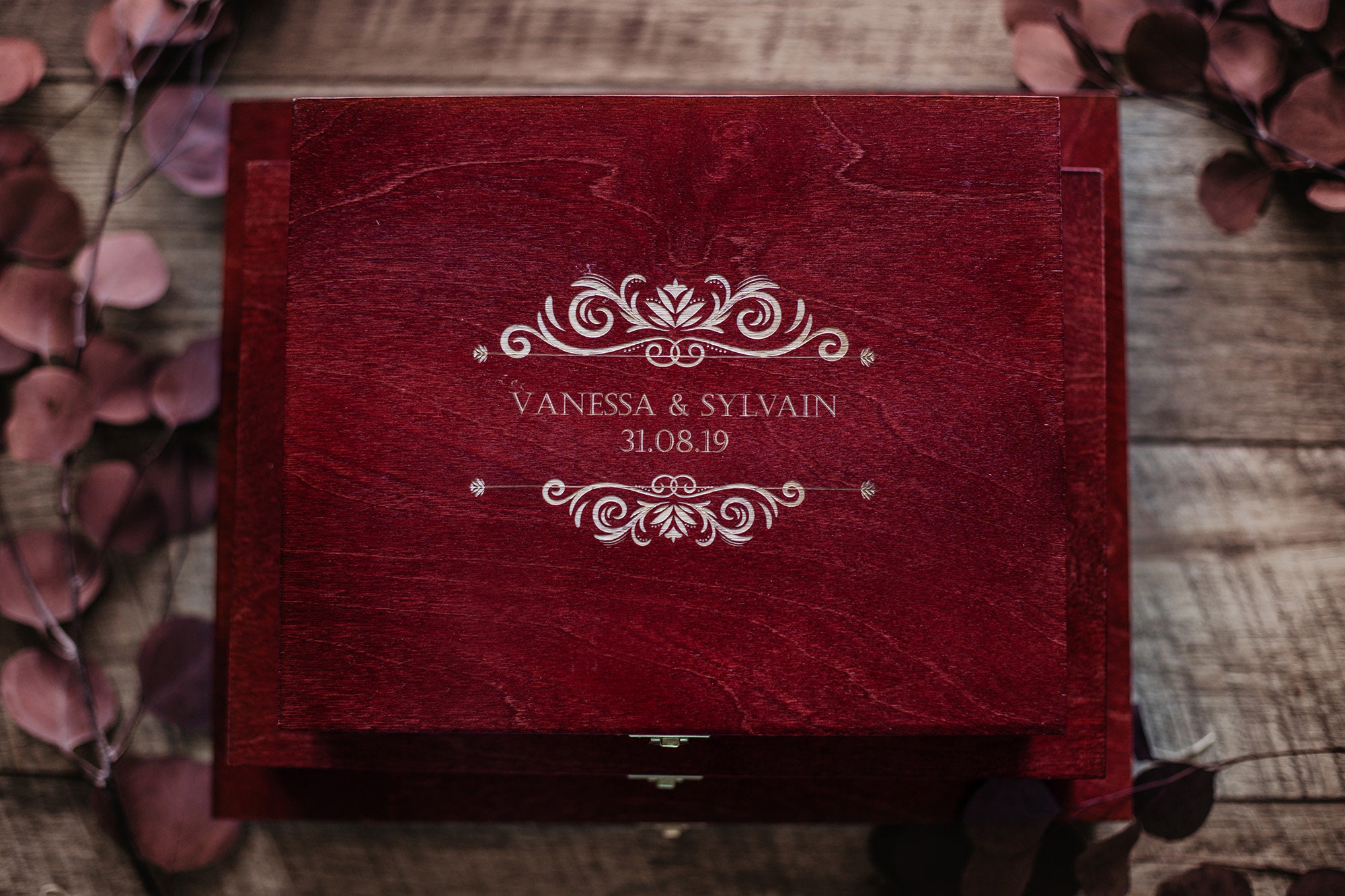 8x12 Wedding Album Box Mahogany 30x20 Cm Photo Album Box Etsy