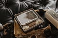 4x6 wooden photo box with organic glass lid | Wedding photo box for 15x10 cm prints product logo