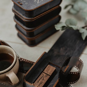 Wooden USB box with engraved flash drive optional Wedding USB box with USB stick 3.0 image 5