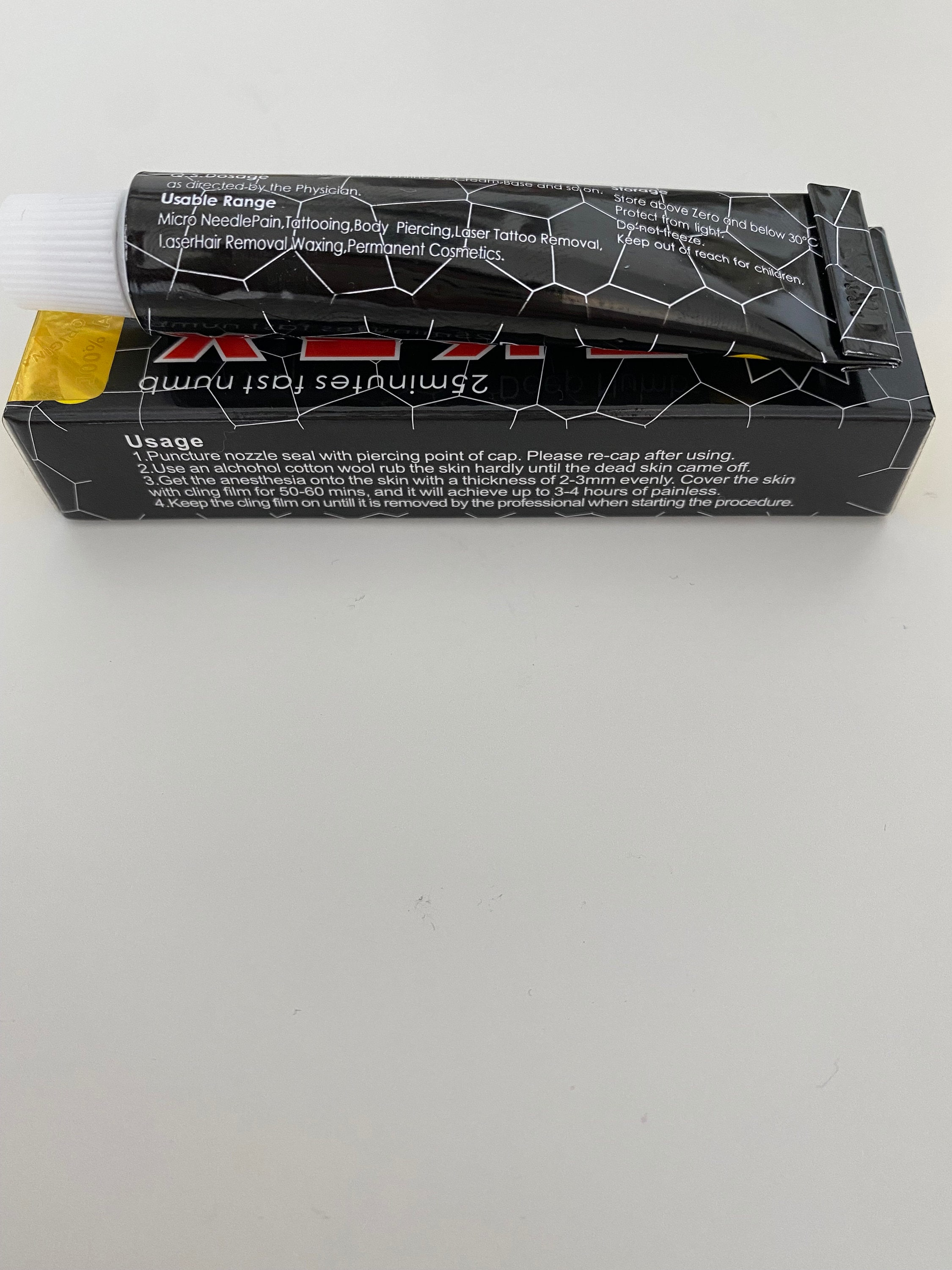 10 x TKTK Tattoo Numb Cream Black Numbing Cream 10g Etsy