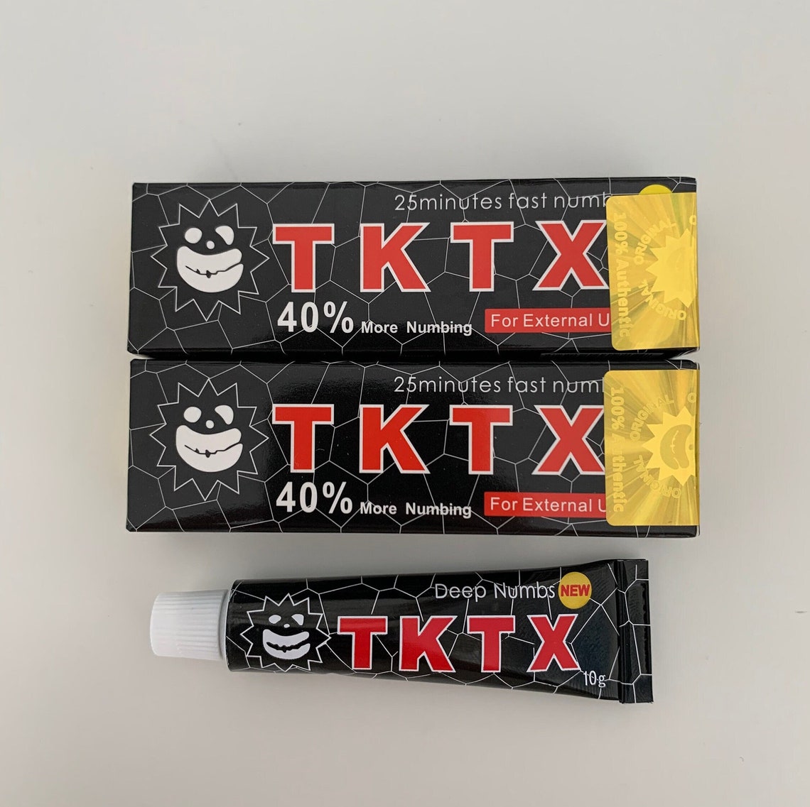 2 x TKTK Tattoo Numb Cream Black Numbing Cream 10g Etsy