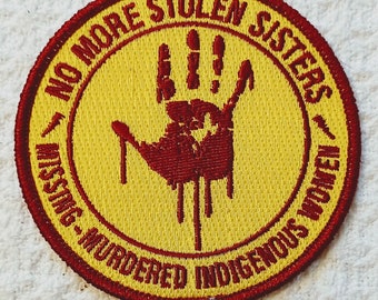 Embroidered 3.5" Iron/Sew On Patch: Missing-Murdered Indigenous Women
