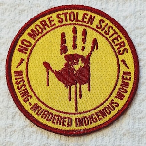 Embroidered 3.5&quot; Iron/Sew On Patch: Missing-Murdered Indigenous Women