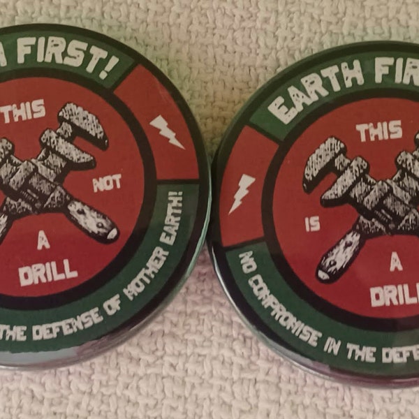 2er-Pack EARTH FIRST! 2,25" Stifte