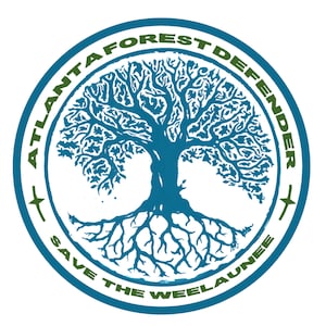 Atlanta Forest Defender - Save the Weelaunee 4&quot; weatherproof sticker