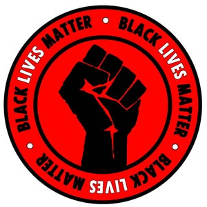 New! BLACK LIVES MATTER  Clenched Fist 3&quot; Weatherproof Sticker