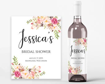 printable wine label etsy