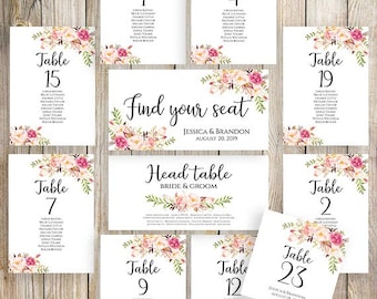 printable wedding seating template seating plan wedding etsy