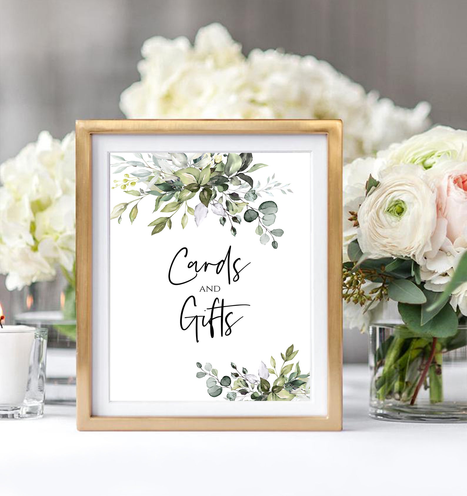 Cards &amp; Gifts Wedding Sign Printable Cards and Gifts Wedding | Etsy